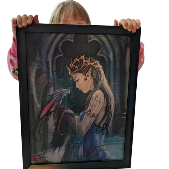 3-D Elven/Fairy/Dragon/Dragoness Framed Image, 4 Different  Images - Picture 2 of 6